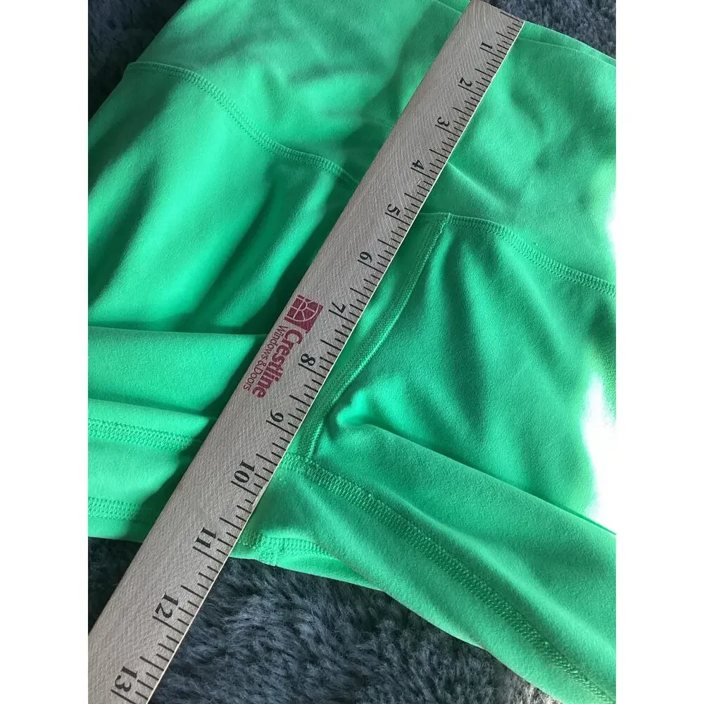 Lululemon Women's Wunder Under Smoothcover High Rise Tight Neon Green‎ Size 8